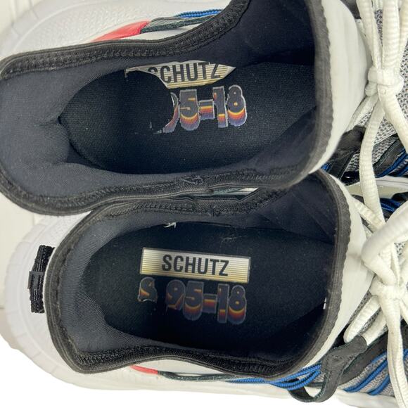 Schutz Anick Athletic Sneakers Chunky Women's SZ 10 NEW Boyfriend Platform Gray - Picture 13 of 13